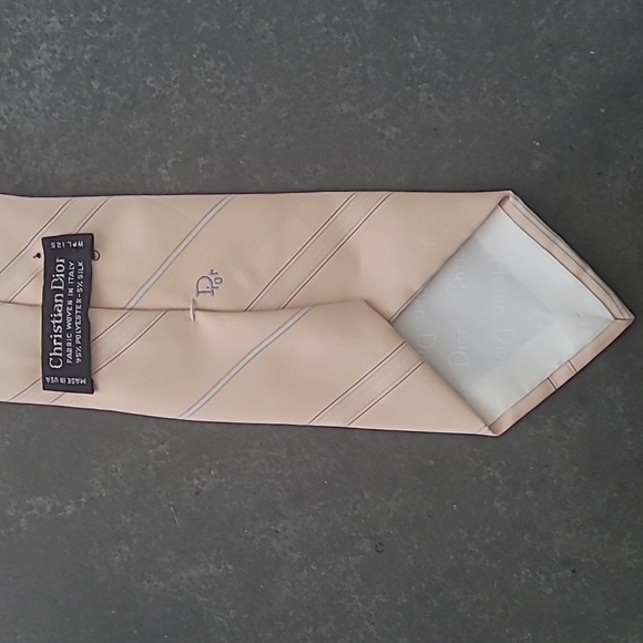 VINTAGE CHRISTIAN DIOR MONOGRAM LOGO NECK TIE - Picture 6 of 10